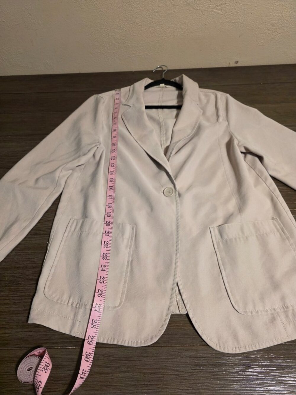 Max Studio Single Button Blazer Tan Large - Picture 3 of 11